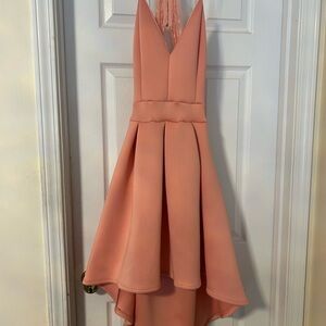Elegant Pink Sleeveless Dress